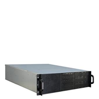 Inter-tech ipc 3u-30248 Estante Negro, Acero Inoxidable - Caja PC / Server - 1