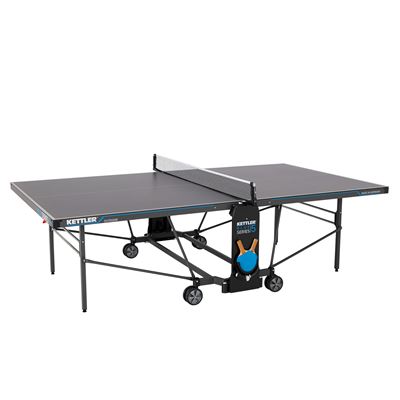 Mesa de ping pong Kettler K5 exterior 4 Ruedas Gris y Negro