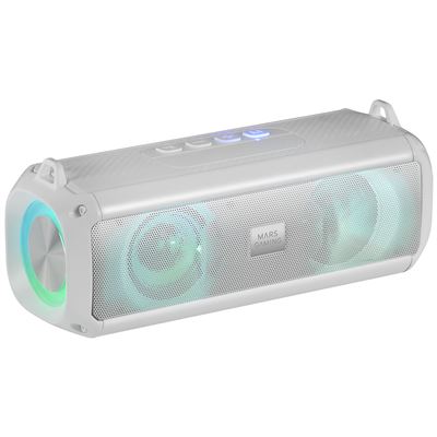 Altavoz Portátil + Barra De Sonido 2en1 Rgb Mars Gaming Msb-xt, 4 Drivers 20w, Bluetooth 5.3, Blanco