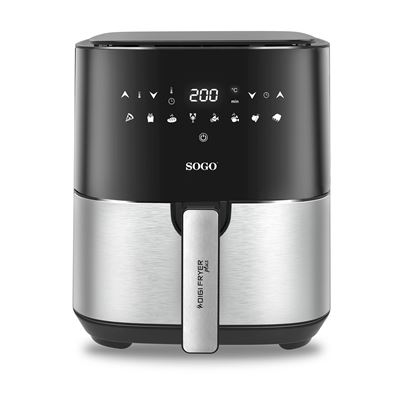 Freidora De Aire 5 L Sogo Fre-ss-10830 -acero Inoc Digifyer Plus -1450w