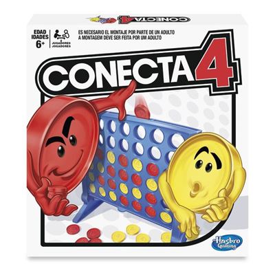 Hasbro Gaming Juego de habilidad conecta 4 multicolor a5640b09 mesa cuatro en edad 6 para formar 2 1