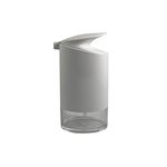 Dosificador dispensador jabón Oval, Blanco / Transparente Blanco 0 1