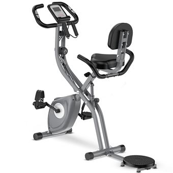 Bicicleta estática 10 niveles de resistencia magnética con conexión APP Función de rotación y tracción - 1