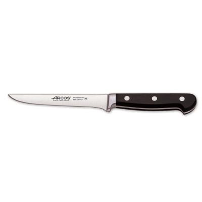 Cuchillo Deshuesador Arcos Clásica 256200 De Acero Nitrum, Con Mango De Polioximetileno Y Hoja De 14 Cm En Estuche