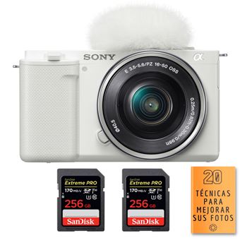 Cámara Mirrorless Sony ZV-E10 + Lente 16-50mm - Negro - Mi Foto Pro