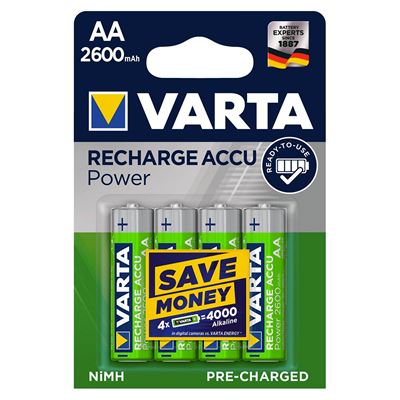 Varta Pilas Ready2use Accu Profesional, R6, 2500 Mah