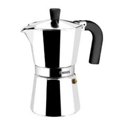 Cafetera Italiana Monix Vitro Expres 3 Tazas Inox