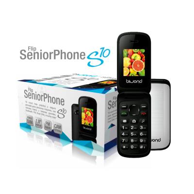 Biwond s10 Dual Sim+camara+bluetooth+radio Flip Seniorphone Blan