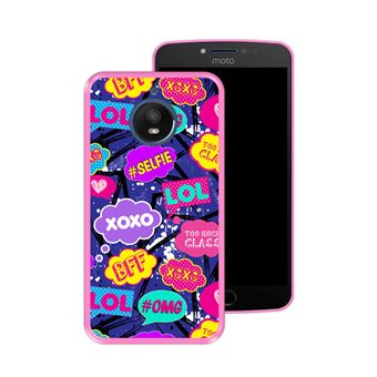 Boquilla Torpe cine Funda Hapdey Rosa para Motorola Moto E4 Plus diseño Patrón de burbujas  cómicas 3 TPU - Fundas y carcasas para teléfono móvil - Los mejores precios  | Fnac