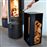 Leñero con herramientas Esschert Design, chimenea Acero Negro FF407_3