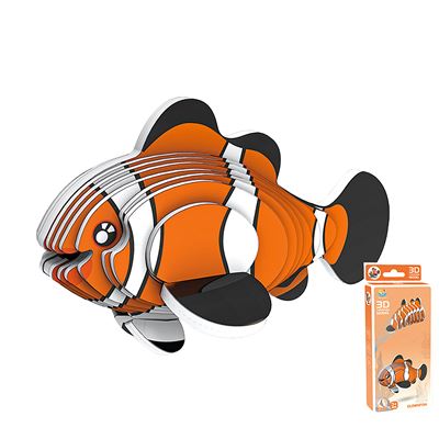 Puzle 3d Dam Diseño De Pez Payaso Naranja