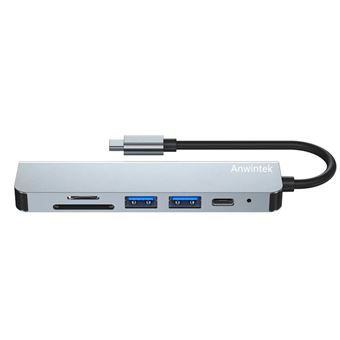 Adaptador Hub 6 en 1 USB C HDMI 4K - 1
