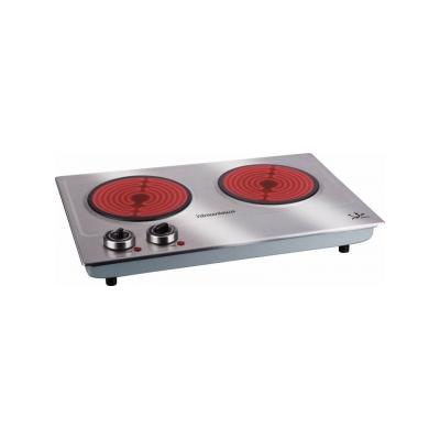 Placa Eléctrica Jata V532 2 Zonas 2400w Inox
