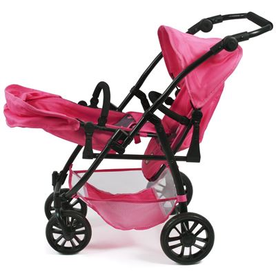 Carro Bebe Juguete Bayer Chic 2000 Cochecito Para Muñecas Gemelo