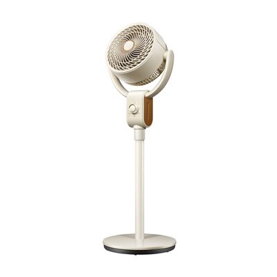 Ventilador De Pie Fabrilamp Montenegro Regulable Fijo Y Rotatorio 40w Motor Ac 3 Velocidades Beige