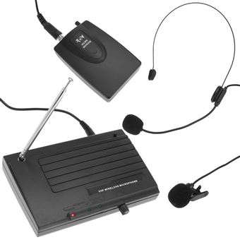 Micrófono inalámbrico BeMatik de petaca manos libres VHF 200 - 280 MHz