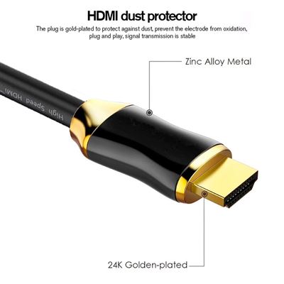 Confuso crecimiento Inocente Cable HDMI Premium Trenzado V2.0 Ultra HD TV 2160p 4K Arc 3 m de Largo  Negro - Cable HDMI - Los mejores precios | Fnac