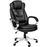 Silla de oficina con doble acolchado, Negro_0