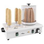 Calentador perritos calientes 4 varillas acero inoxidable 550 W vidaXL