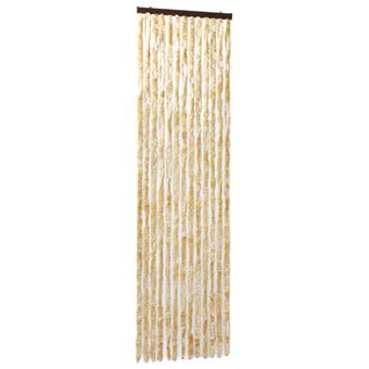 Cortina mosquitera de chenilla beige 56x185 cm vidaXL - 1