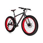 Moma Bikes Bicicleta montaña fat 26alu shimano 21v doble freno disco. varias tallas gris
