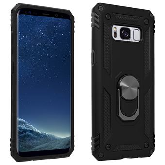 Carcasa protectora Samsung Galaxy S8 con anillo-soporte magnético, Negro - 1