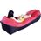 Sofá cama inflable impermeable, saco de dormir de ocio - rosa_0