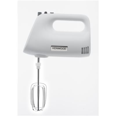 Kenwood Batidora De Varillas Handmix Lite HMP30.A0WH. 450W, 5 Velocidades, Con Varillas Batidoras Y Ganchos Para Amasar