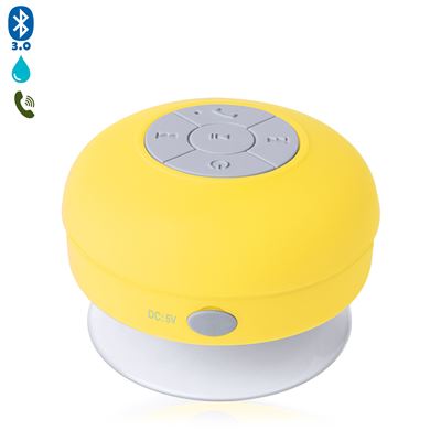 Altavoz Rariax Bluetooth Con Ventosa, Resistente A Salpicaduras De Agua, Especial Ducha Dam Amarillo