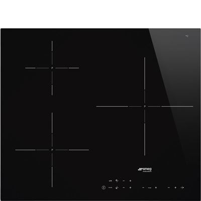Placa De Inducción Smeg Si5632d 3 Zonas 60cm 7200w Negro