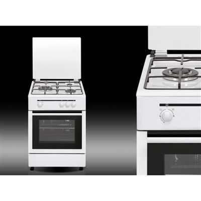 Cocina De Gas Vitrokitchen Cb5530bn Horno 48l 3 Fuegos 50cm Blanco