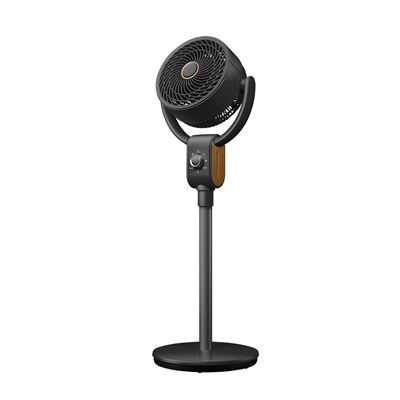 Ventilador De Pie Fabrilamp Montenegro Regulable Fijo Y Rotatorio 40w Motor Ac 3 Velocidades Negro
