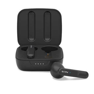 Auricular Inalámbrico Ngs Artica Move Black Bluetooth 28hr De Batería Control Táctil Negro