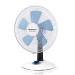 Ventilador de Sobremesa Orbegozo TF 0148, SILENT NIGHT, Blanco y Azul,40 cm, 60 W