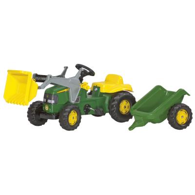 Tractor De Pedales John Deere Con Pala Delantera Y Remolque