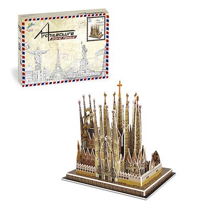 Puzle 3d Dam Basílica De La Sagrada Familia En Barcelona 33 Piezas Multicolor