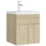 Mueble con lavabo vidaXL aglomerado roble Sonoma 41x38,5x46 cm