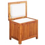 Nevera portátil de madera maciza de acacia 63x44x50 cm vidaXL