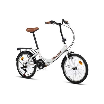 Moma Bikes Bicicleta plegable urbana shimano first class 20 alu 6v. sillin confort