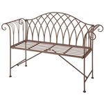 Banco de jardin Esschert Design, metal viejo estilo inglés MF009