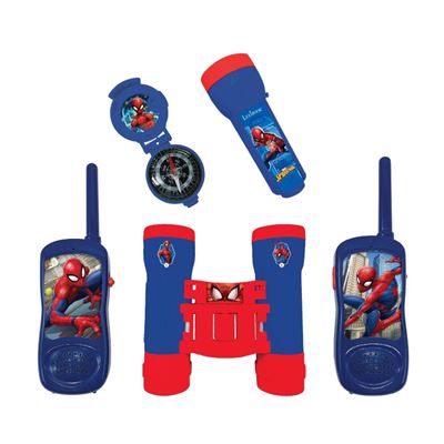 Kit Del Aventurero Con Walkie Talkies,rango 120m, Spider-man Lexibook