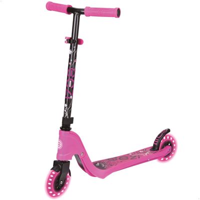 CB Riders Patinete ultrarresistente rosa ruedas luminosas