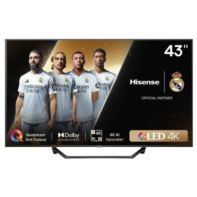 Tv Qled 43" Hisense 43a7nq Ultrahd 4k Dolby Vision Vidaa Smart Tv Negro F