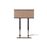 Lámpara de mesa Homemania Way Surf III Cromo marrón 35x15x52 cm_0