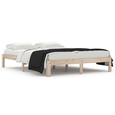 Vidaxl Estructura De Cama Madera Maciza King Size 150X200cm 19,8 Kg