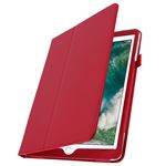 Funda protectora iPad 9.7 2017, iPad 5, iPad 2018, Roja, Función soporte