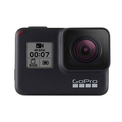 Cámara Deportiva Go pro Hero7 Black (2018) 12mp Superfoto uhd 4k Wifi Chip g1 Bluetooth GPS Pantalla Táctil y de Estado Control por voz