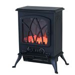 Chimenea eléctrica móvil Homcom negro 45x28,5x54 cm