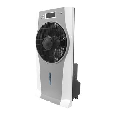 Ventilador De Pie Fabrilamp Nebulizador Éfeso Regulable Con Mando A Distancia Y Temporizador 90w 3 Velocidades Función Humidificador