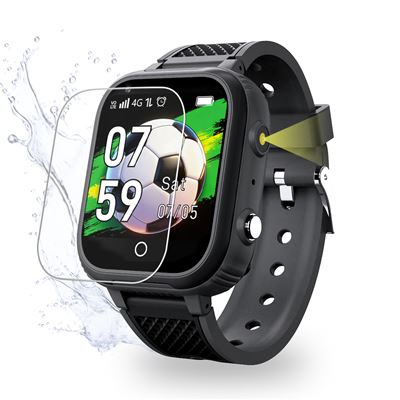 Smartwatch Para Niños Robin K1 Negro Gps Niños Con Llamadas Y Sim Preactivada